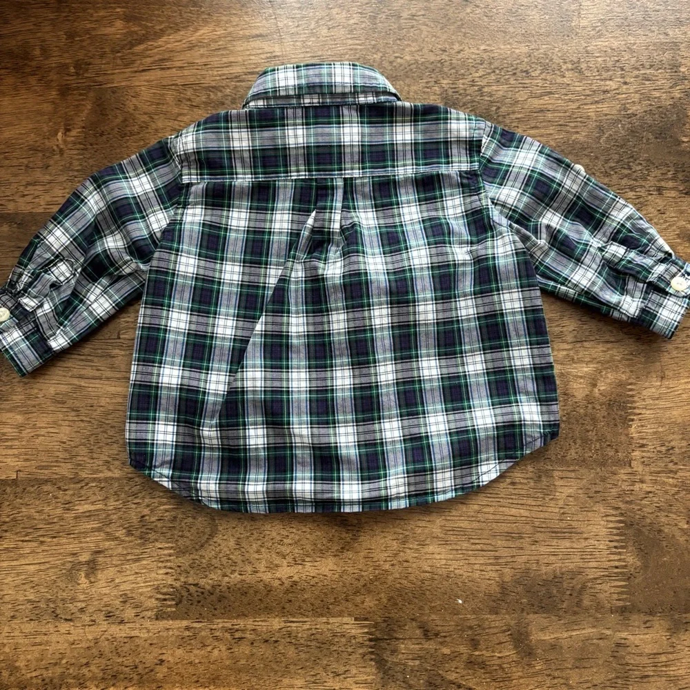 Ralph Lauren Boys 3 months button down and waffle knit shirt